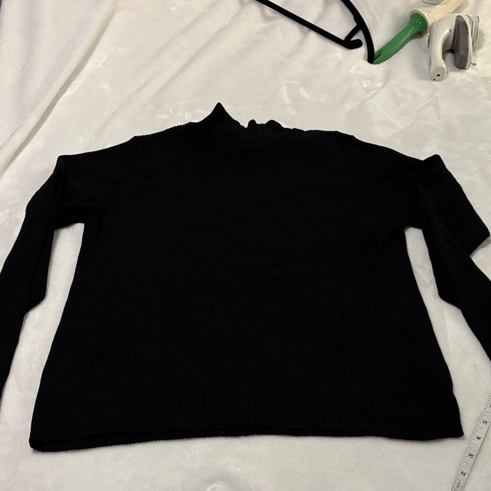 Chic Black Turtleneck Sweater for Women